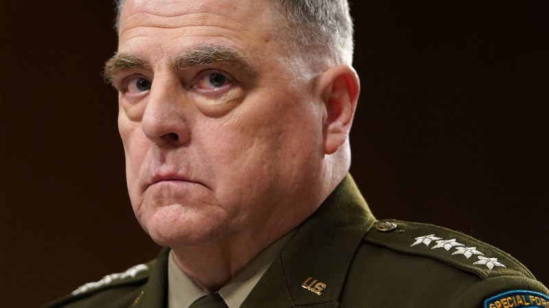 Mark Milley Claims Trump Showed Disrespect to US Military with Execution Remark
