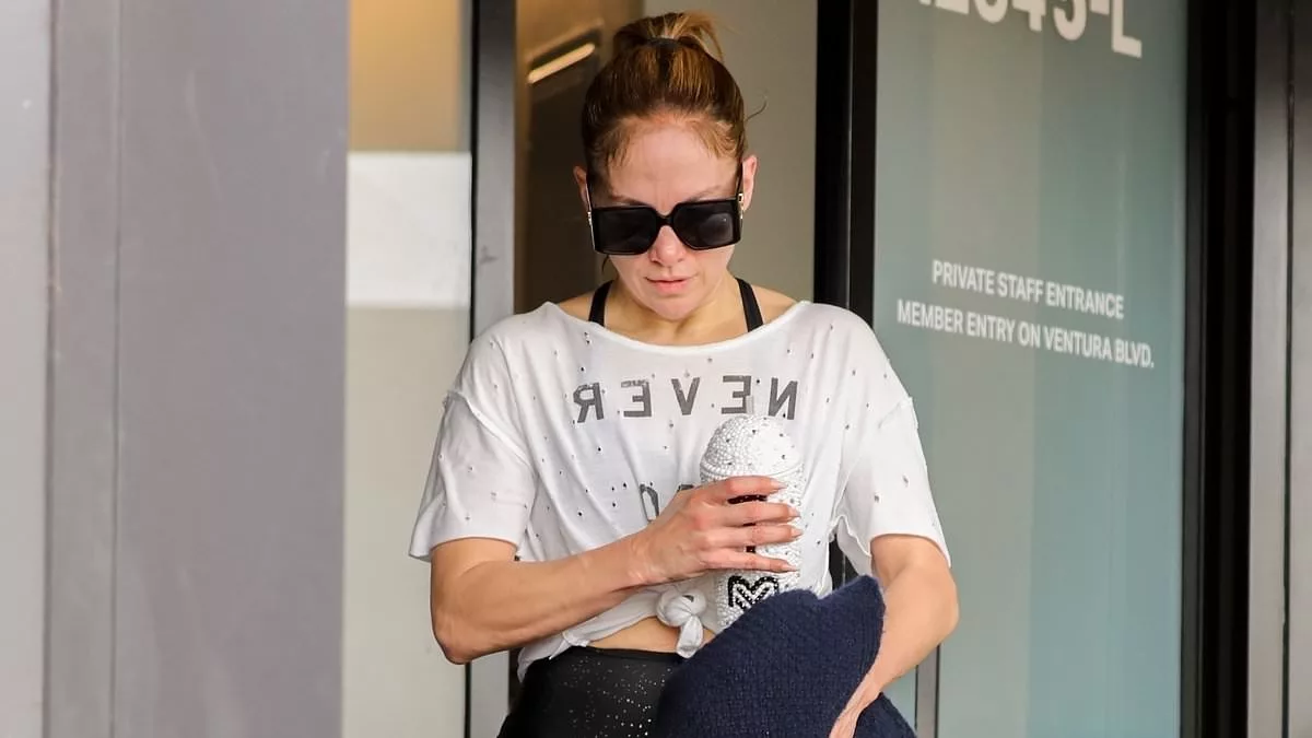 JLo, 54, Sweaty after Intense 95-Degree Iso-Kinetic Workout