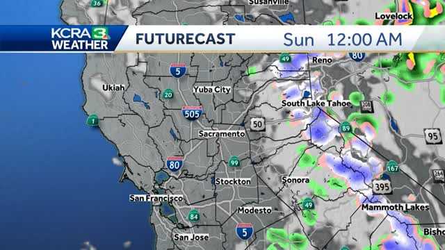 Saturday’s Rain & Snow Forecast for Northern California