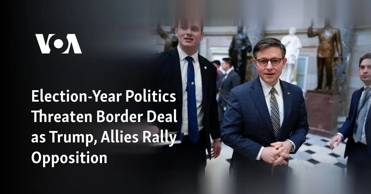 Trump and Allies Rally Opposition, Political Tensions in Election Year Risk Border Deal