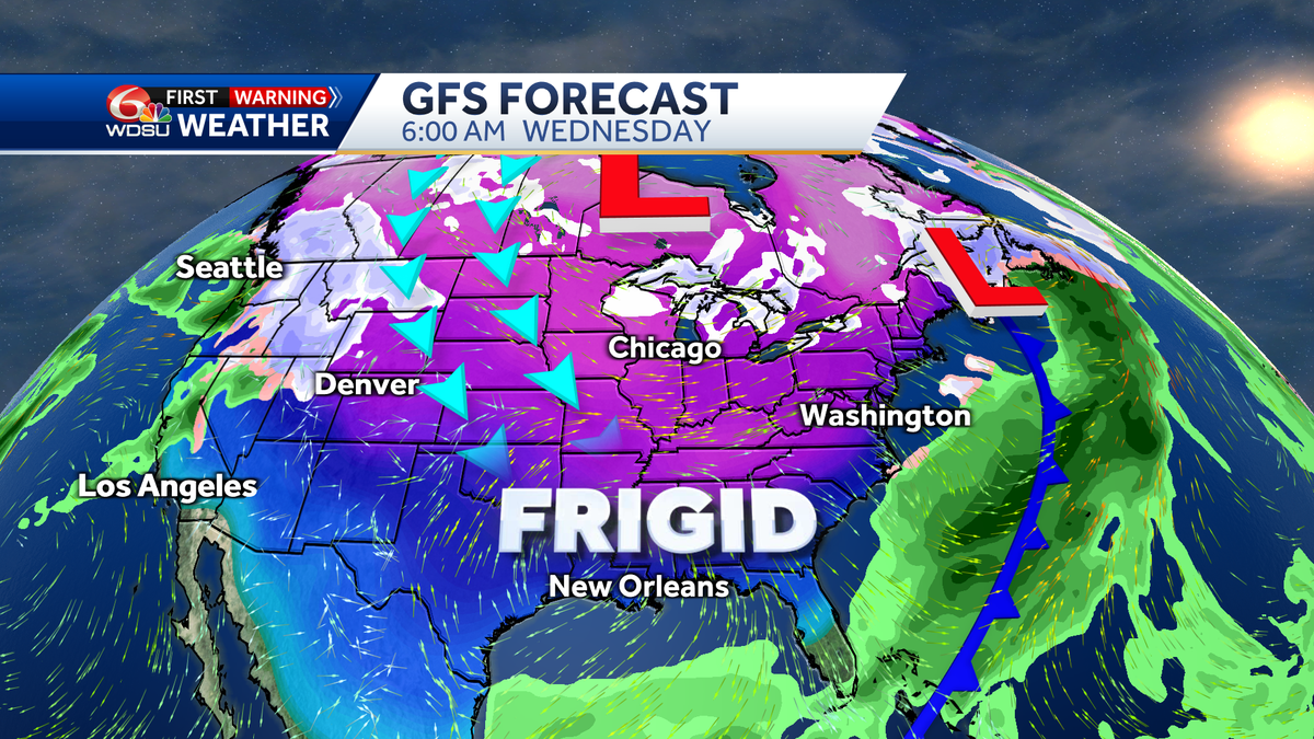 Severe Winter Freeze Hits New Orleans