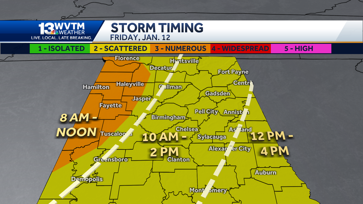 Alabama Faces Tornado Threat Amidst Strong Friday Storms