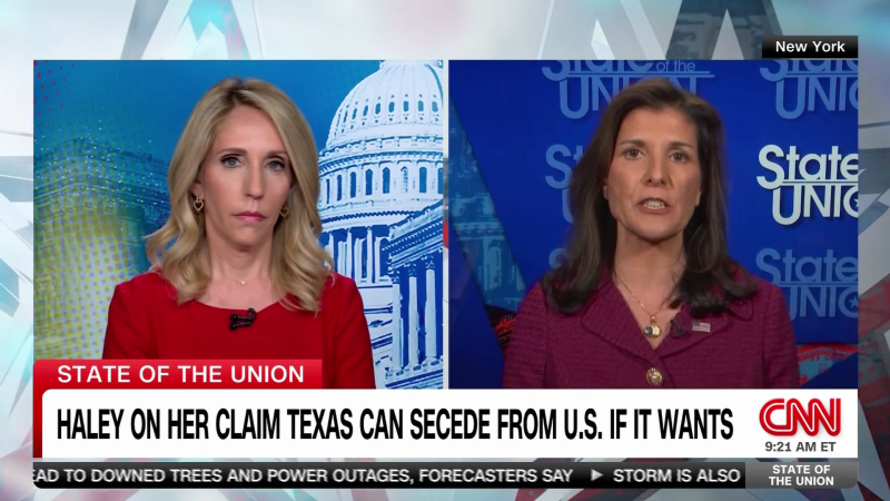 Haley Retracts Statement About Texas’ Potential Secession from the US