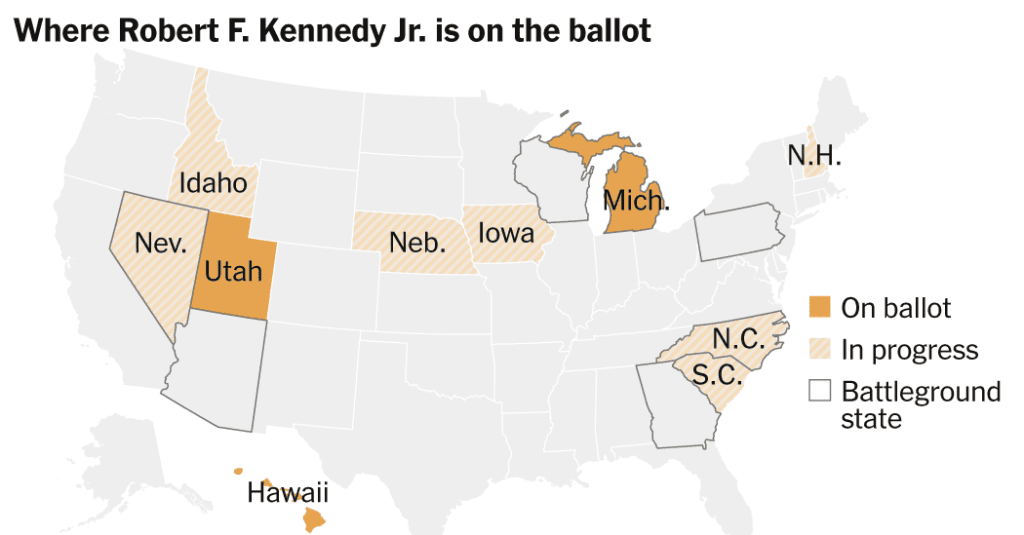 Vote Your Independence Rfk Inside R.F.K. Jr.’s Battle for Ballot Access: A Look at Surprise ...