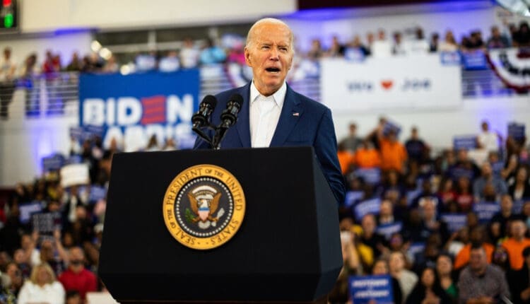 A Fiery Biden, Ignoring Critics, Attacks Trump to Chants of ‘Lock Him Up’