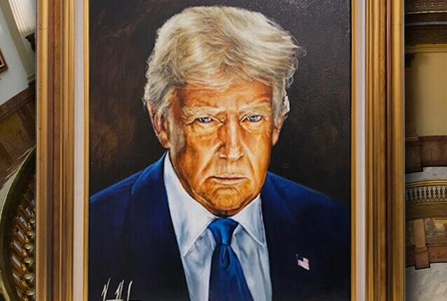 A new Trump portrait, donated by the White House, to hang in the Colo. Capitol