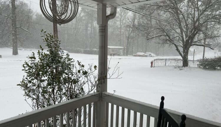 2026 bomb cyclone winter storm photo in North Carolina