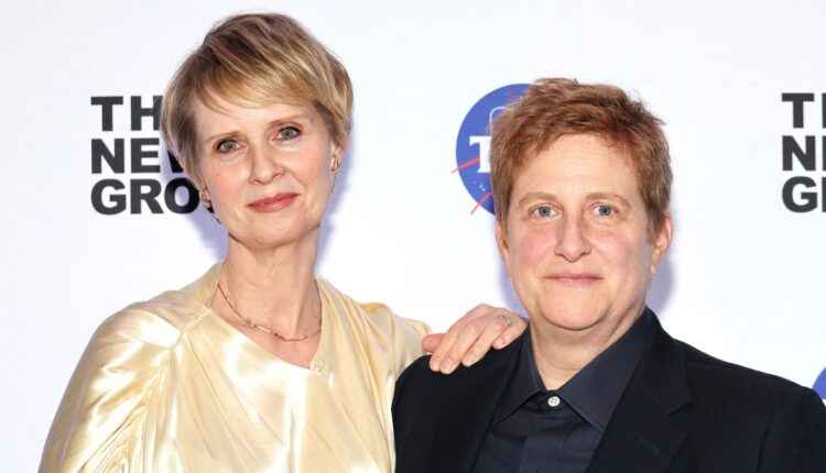 From left: Cynthia Nixon and Christine Marinoni at a 2024 gala in New York.