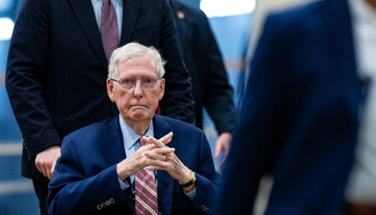 The Iran war and McConnell's absence are complicating government funding talks