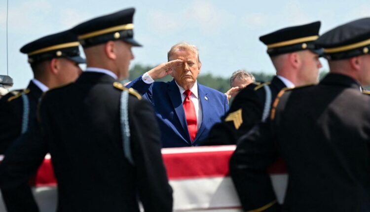 Trump attends dignified transfer of service members as Iran war escalates