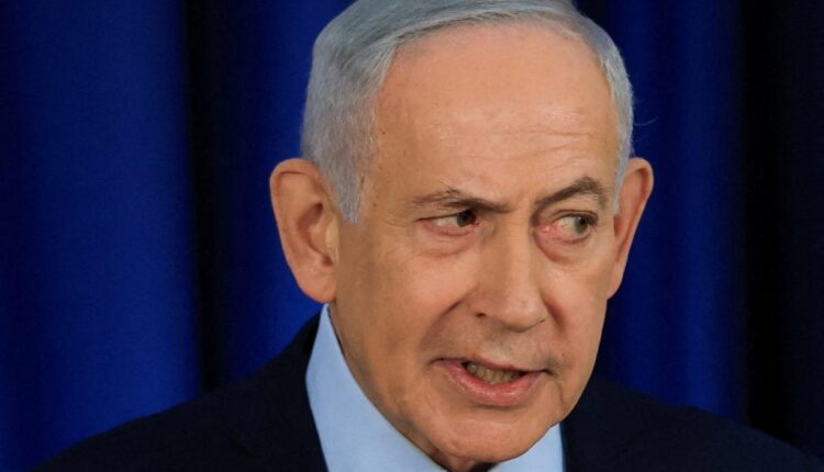 Israeli Prime Minister Benjamin Netanyahu holds a press conference, amid the U.S.-Israel conflict with Iran, in Jerusalem